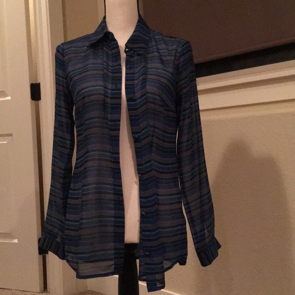 Cabi - Sheer with back fly away detail - XS